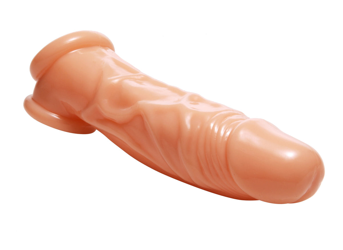 Size Matters Realistic Flesh Penis Enhancer And Ball Stretcher