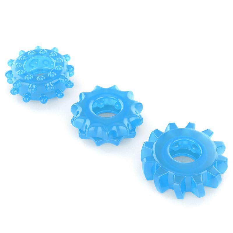 Lovetoy Lumino Play Penis Rings 3 Pc