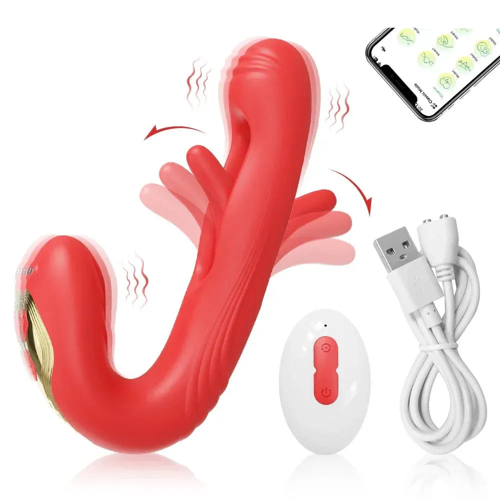 App Controlled Vagina Vibrator for Women Stimulator Masturbation Toy - Red